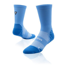 Load image into Gallery viewer, Versus Classic Blue Active Crew Tab Socks