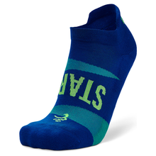 Load image into Gallery viewer, Balega Grit & Grace "Start Today" No Show Sock  Neon Blue/Mellow Lime