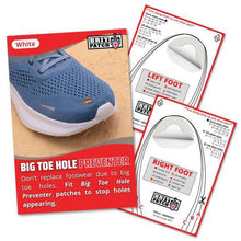 Load image into Gallery viewer, Brit Patch Big Toe Hole Preventer White
