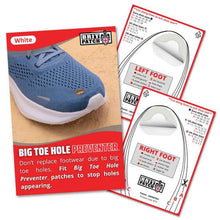 Load image into Gallery viewer, Brit Patch Big Toe Hole Preventer White
