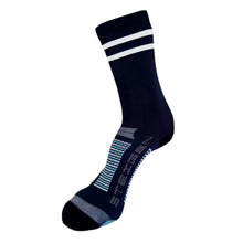 Load image into Gallery viewer, Steigen Unisex 3/4 length 2 stripe navy

