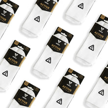 Load image into Gallery viewer, Versus Classic White Active Crew Socks
