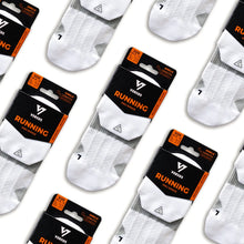 Load image into Gallery viewer, Versus Cloud White Running Ankle Socks
