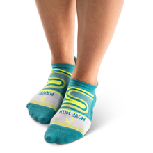 Load image into Gallery viewer, Balega Grit &amp; Grace &quot;Move With Purpose&quot; No Show Sock Teal
