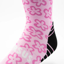 Load image into Gallery viewer, Versus Pink Flower Power Active Crew Socks
